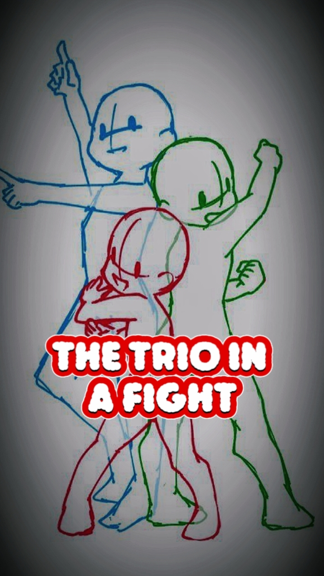 Trío en una pelea