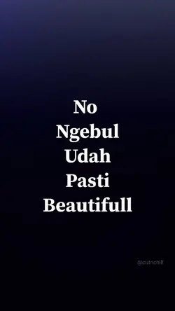 No ngebul udah pasti