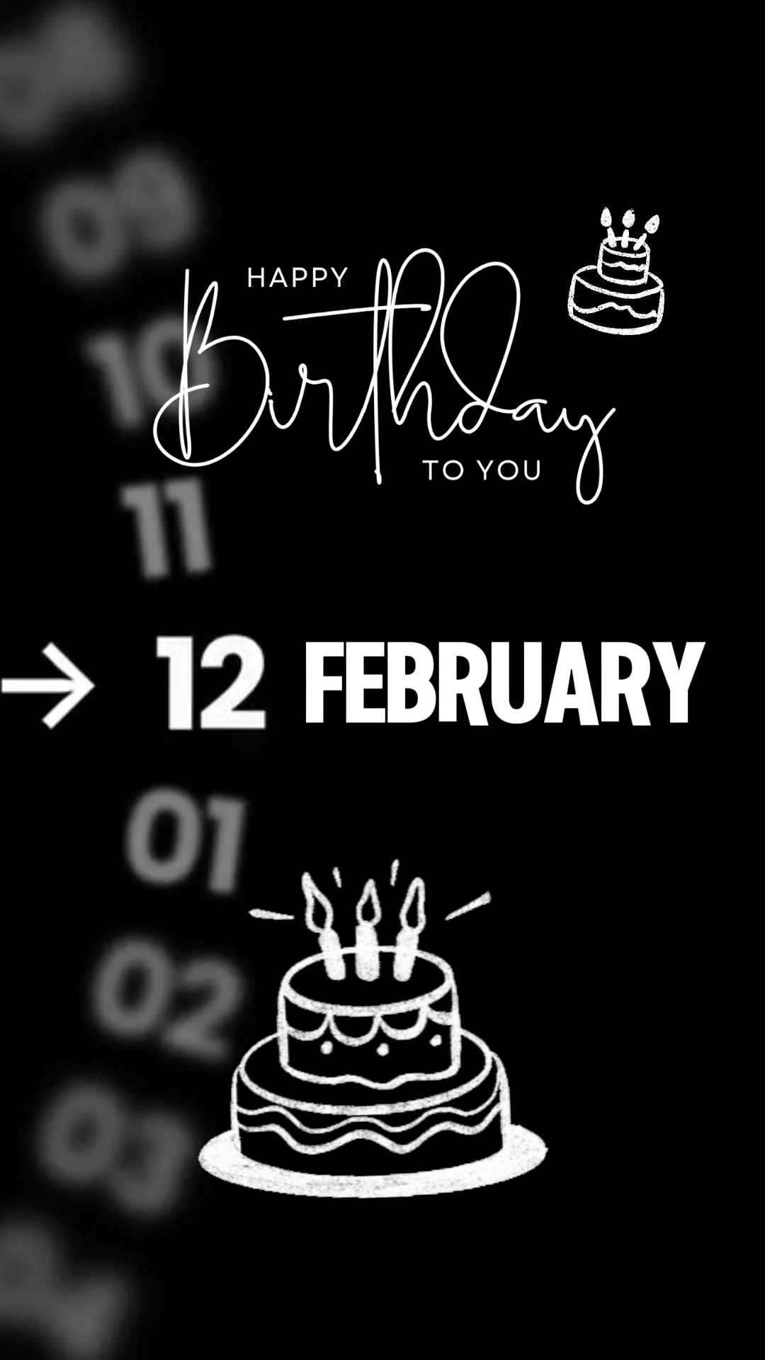 ANNIVERSAIRE LE 12 FÉVRIER
