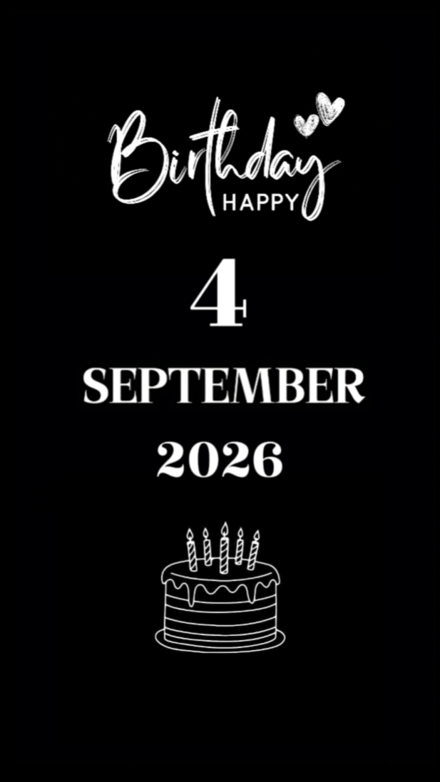 BDAY SON 4 SEPTEMBER