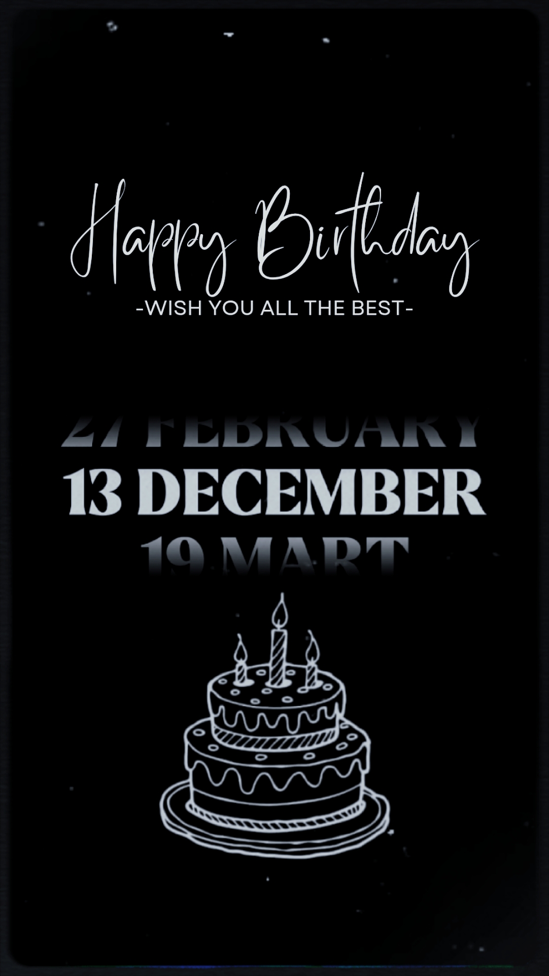 HBD 13 DECEMBER 