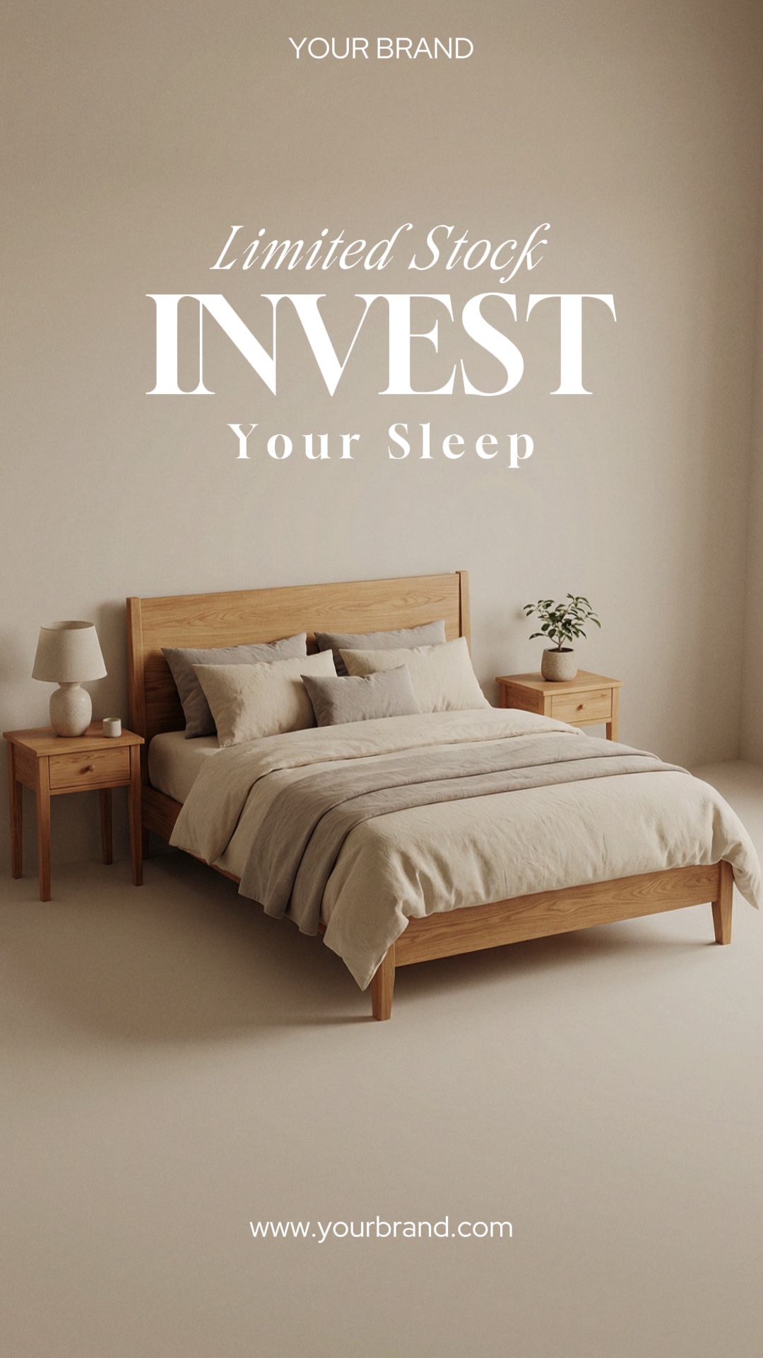 Promoção de produtos de cama