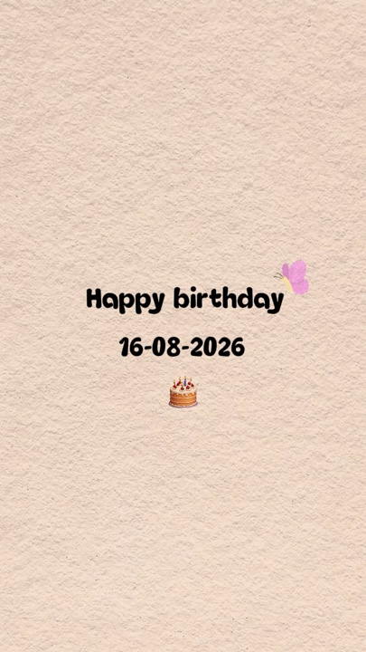 HBD LOVE 16 AUGUST 