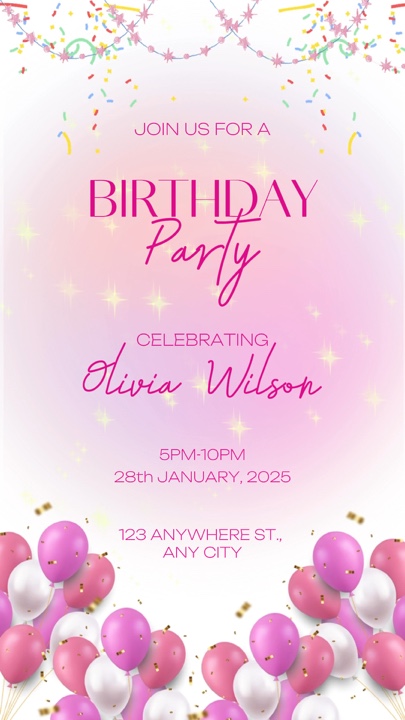 Invitation anniversaire