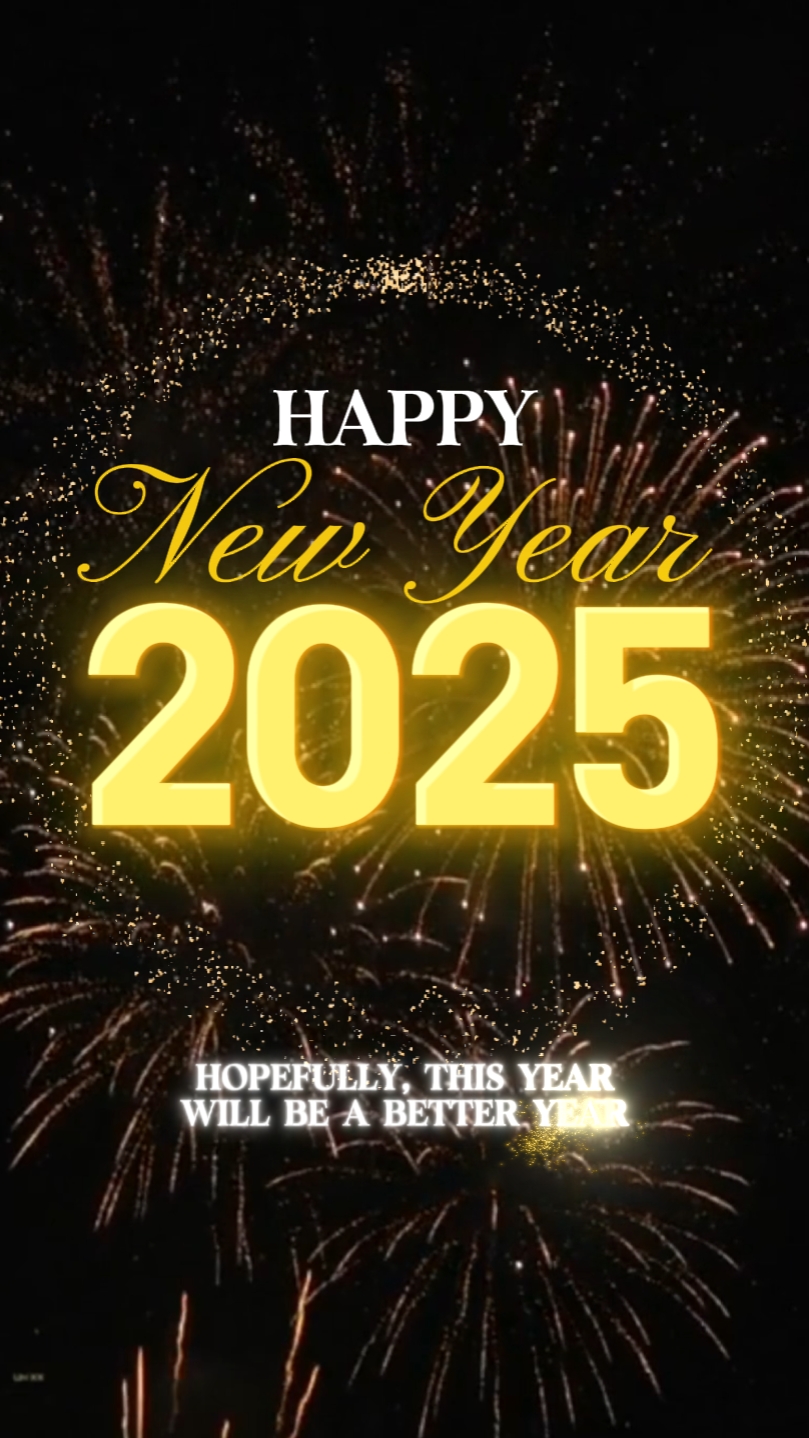 C2B新年祝福金闪闪发光-动态海报