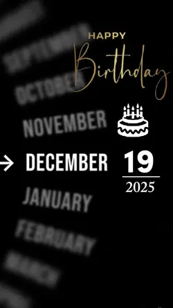 BIRTHDAY 19 DECEMBER