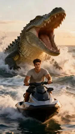 chased by crocodiles