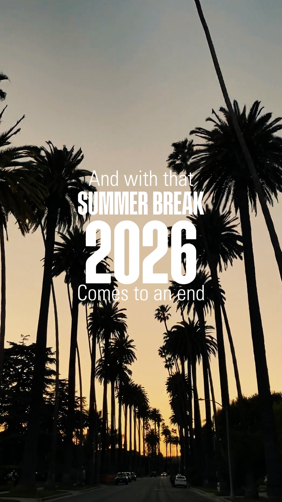 End of summer 2026