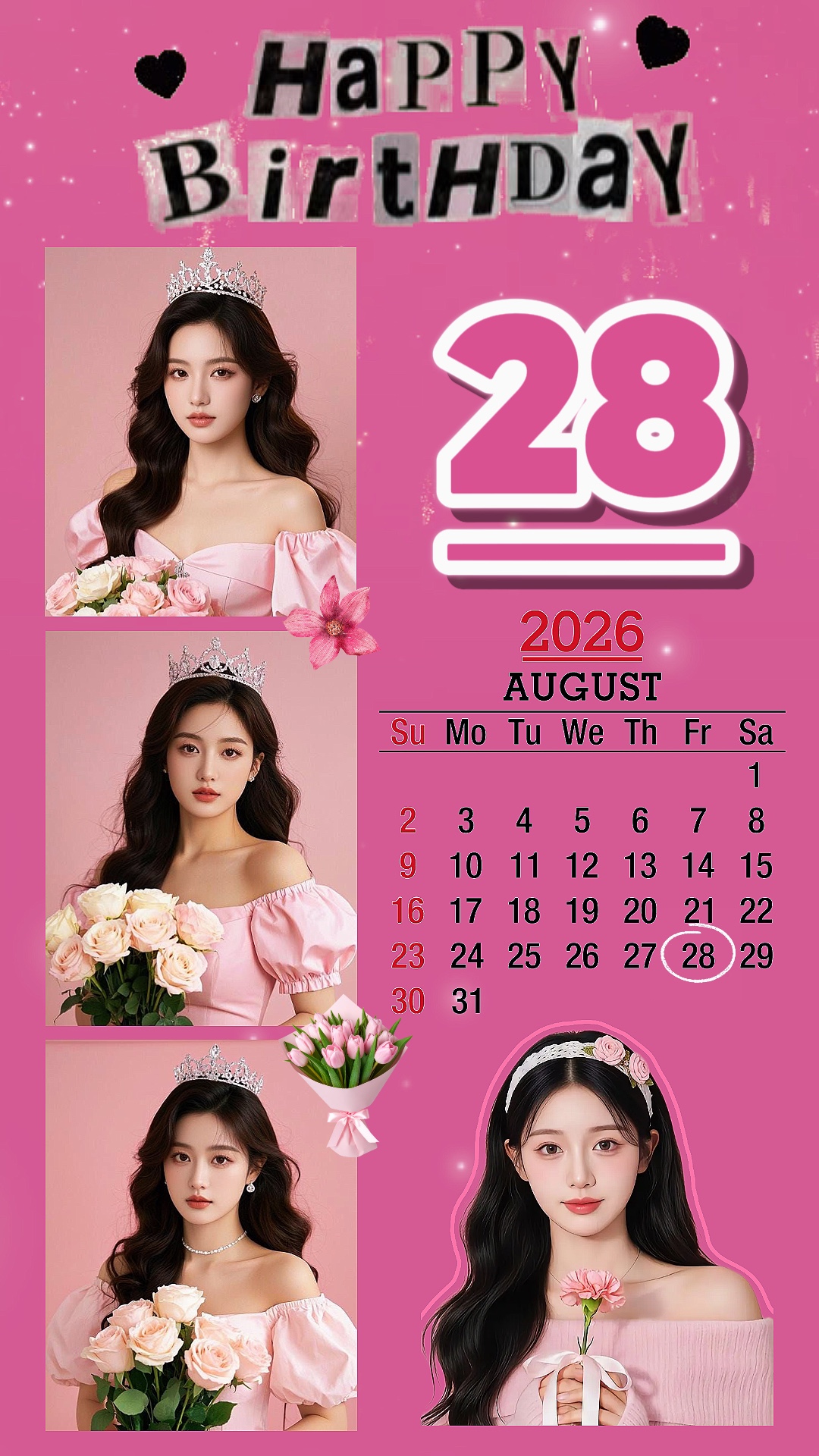 Feliz cumpleaños 28 de agosto 