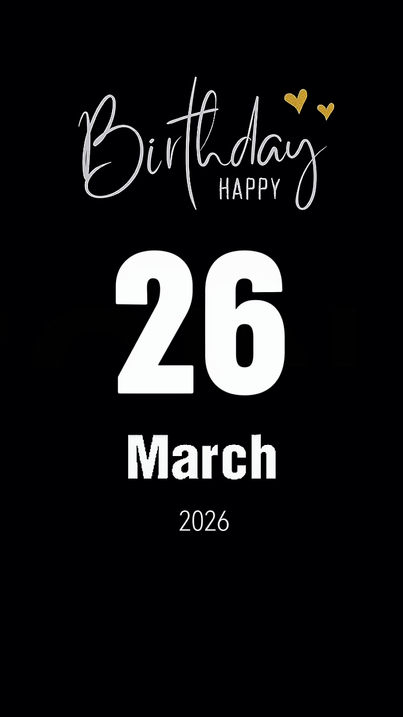ulang tahun 26 Maret 