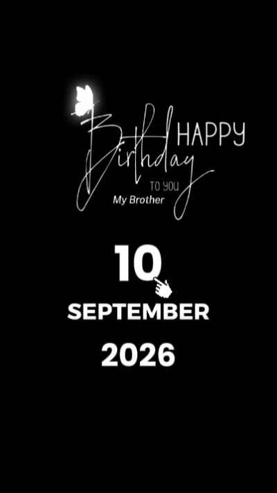 HBD Brother 10 Sept