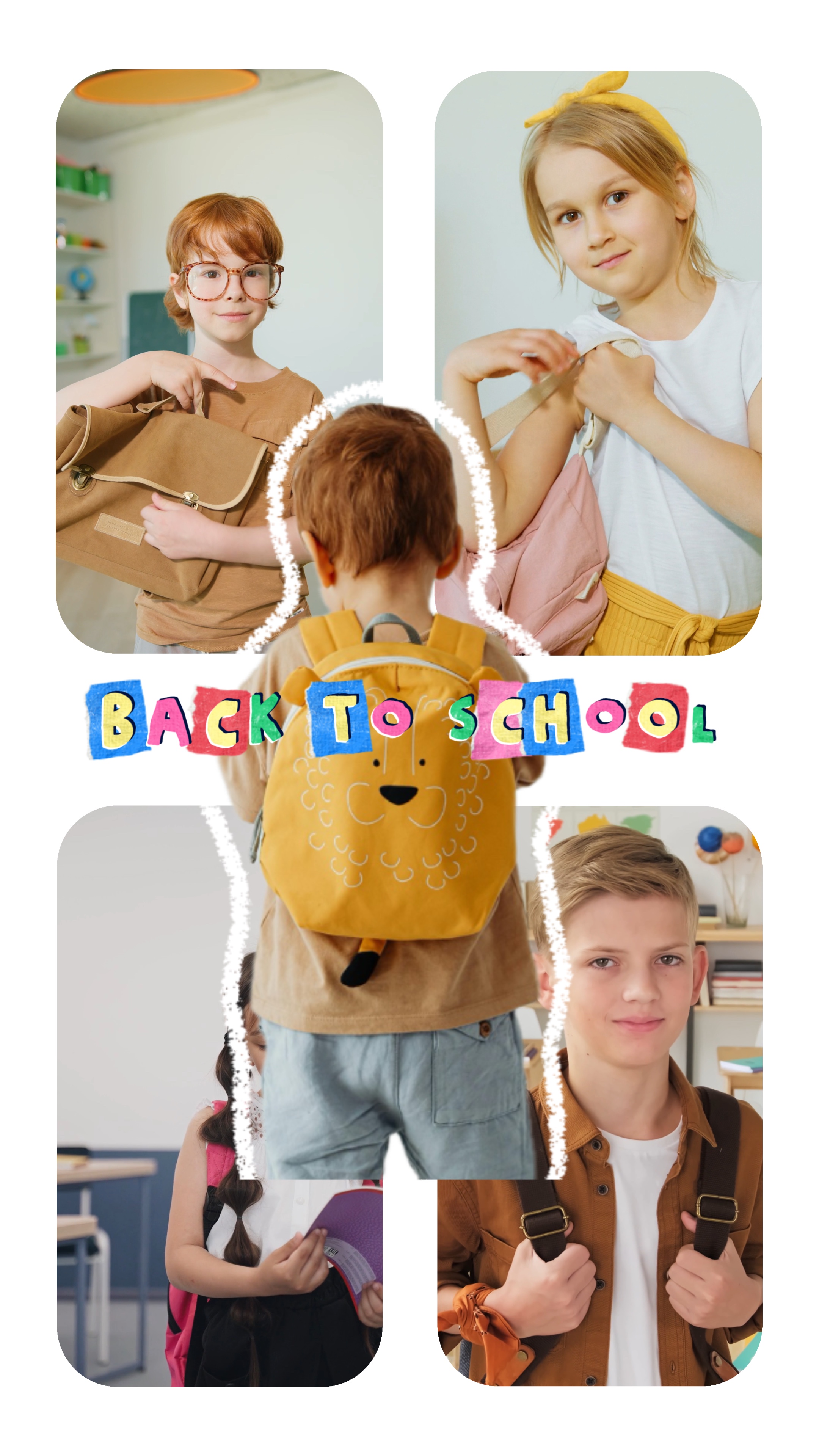 Promoción de mochilas escolares