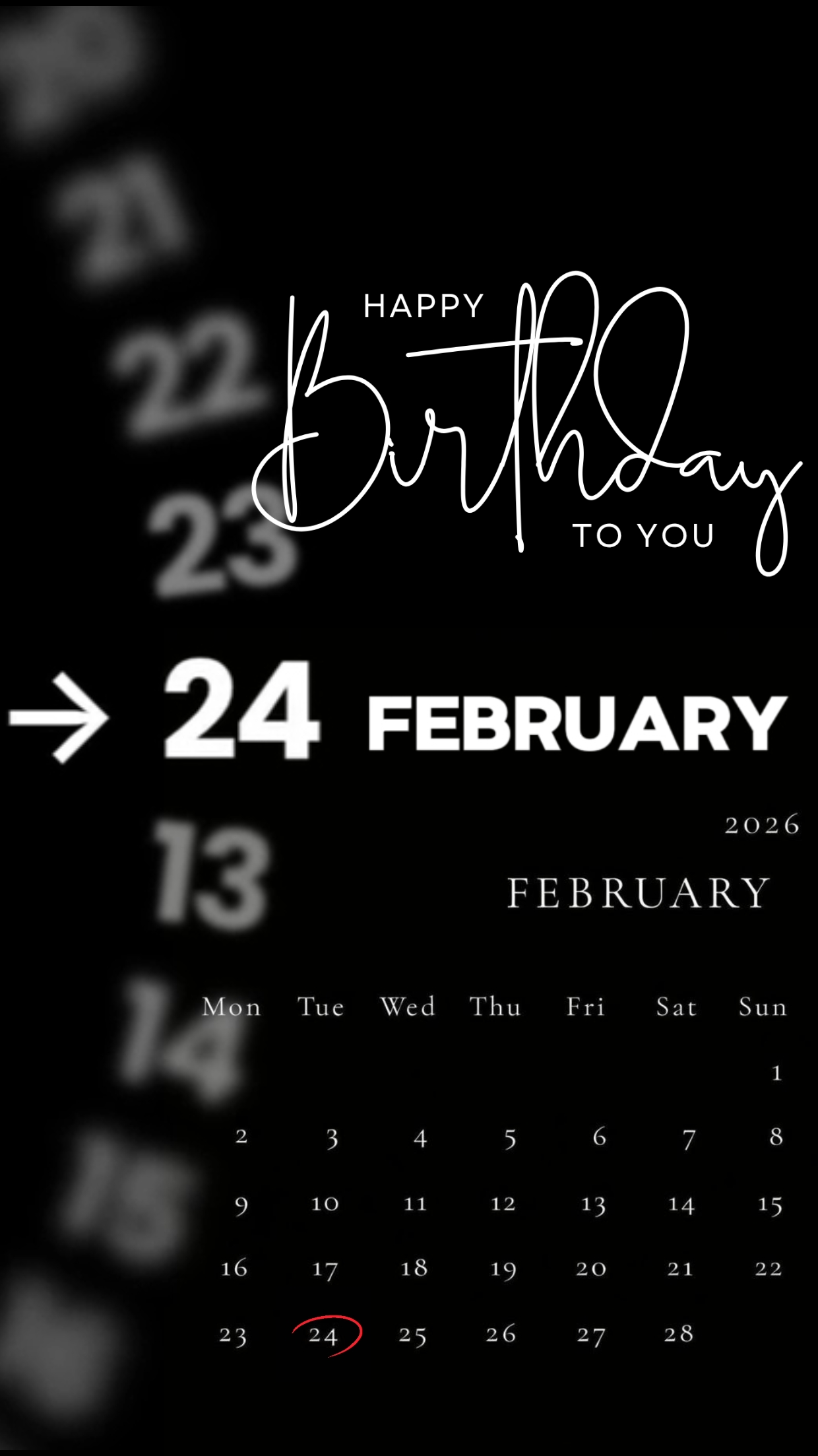 ANNIVERSAIRE 24 FÉVRIER