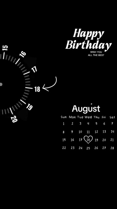 Hbd August 20,2026 