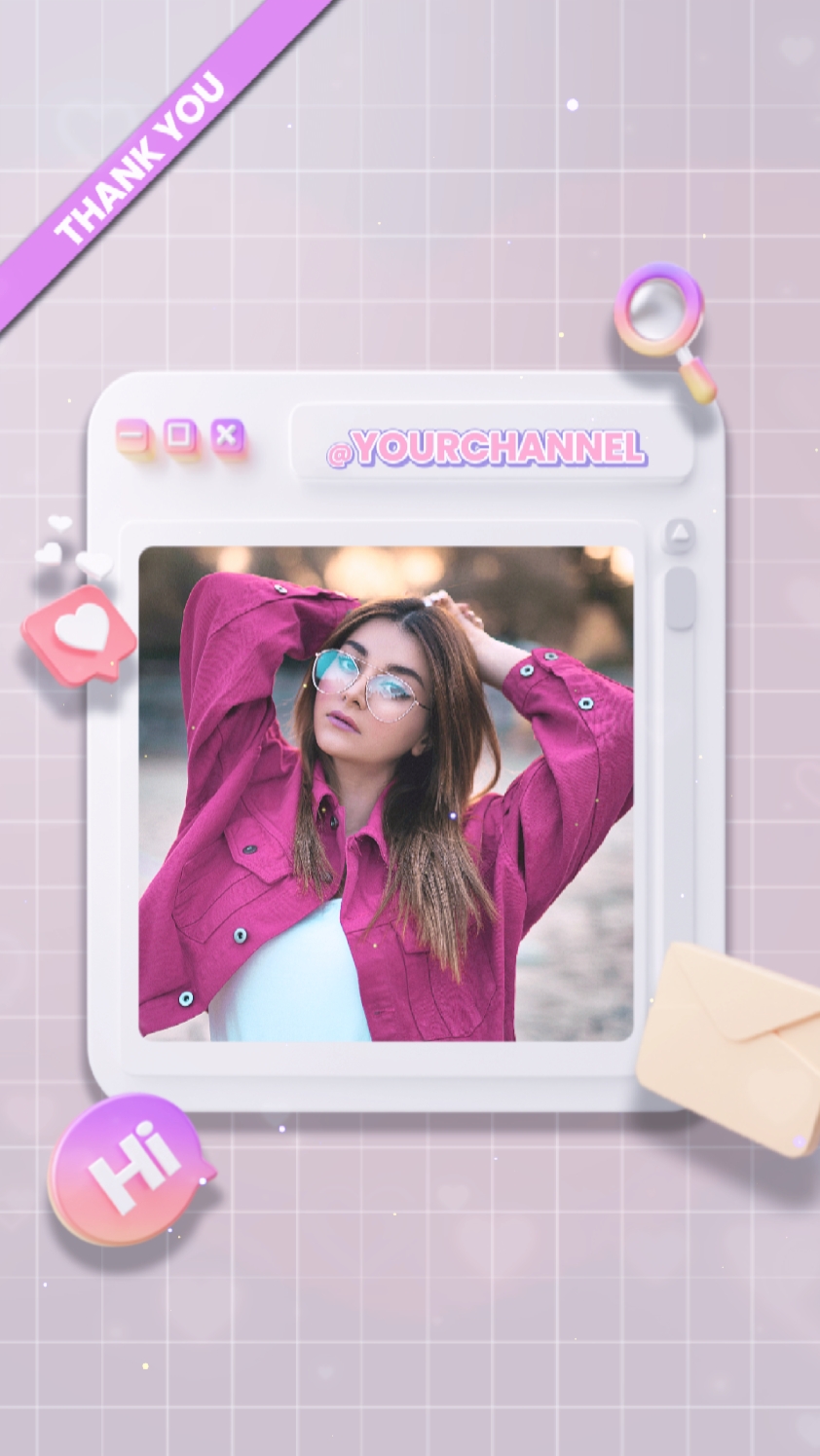 Template ng Pagdiriwang ng 100K Followers, Estilo ng TikTok.