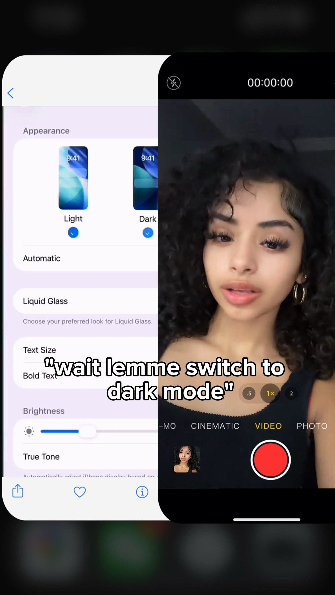 Swicth para o modo escuro