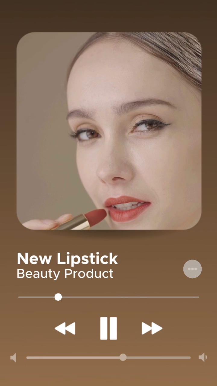 Gradient UI Style for Makeup Promotion