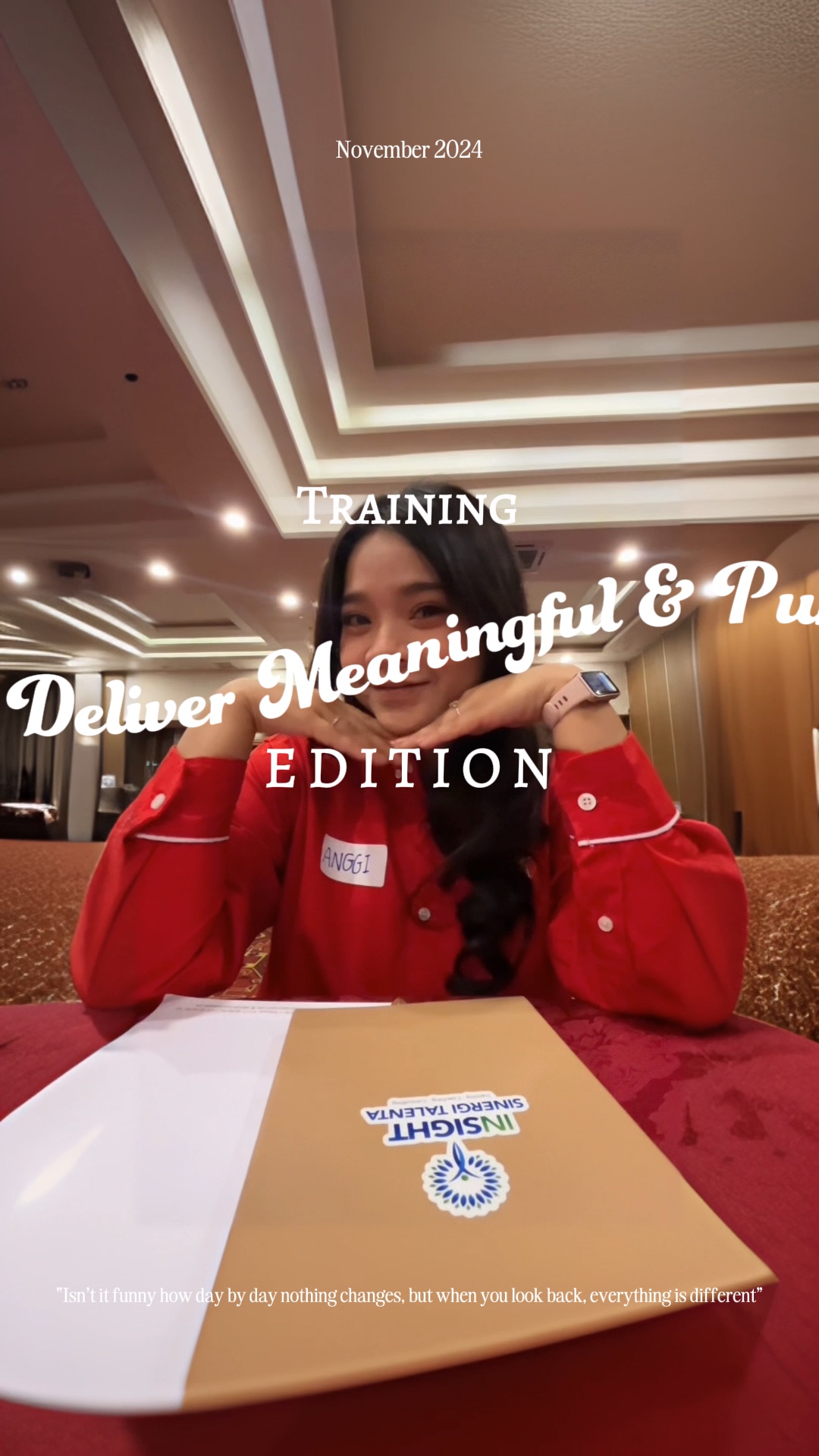 vlog ng pagsasanay
