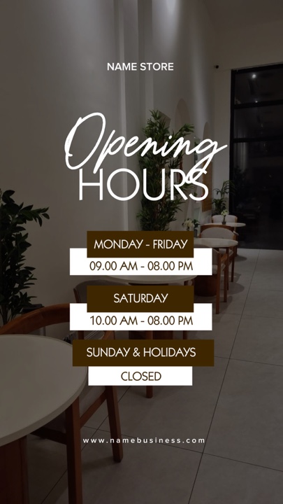 STORY : OPENING HOUR