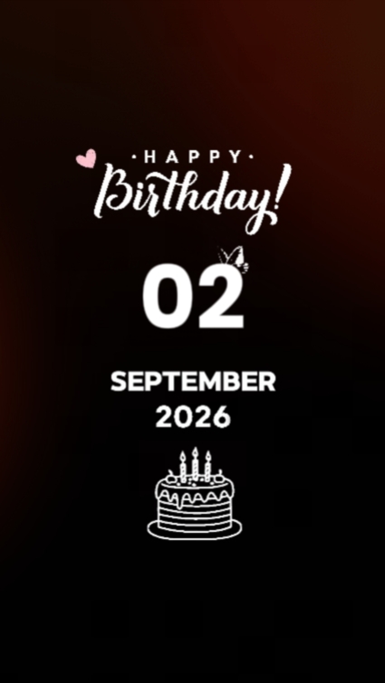 B'Day 02 septembre 