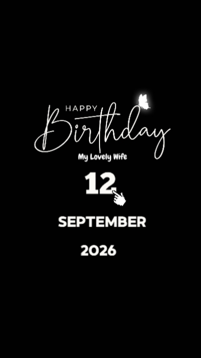 Esposa de HBD 12 de septiembre