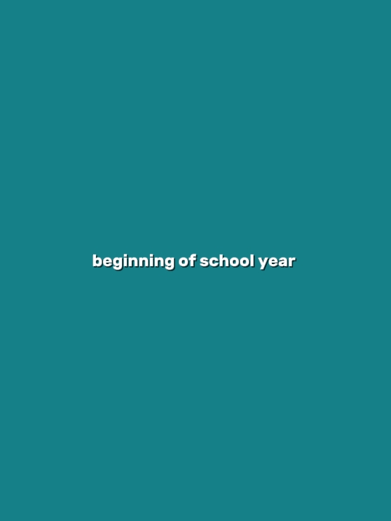 end of school year 