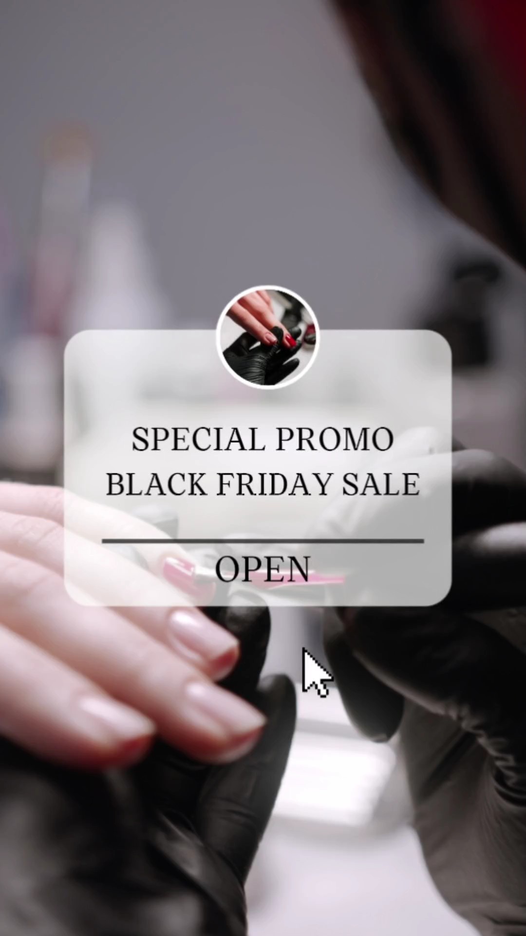Beauty Industry Black Friday Nutzungsprozess Minimalistischer Stil