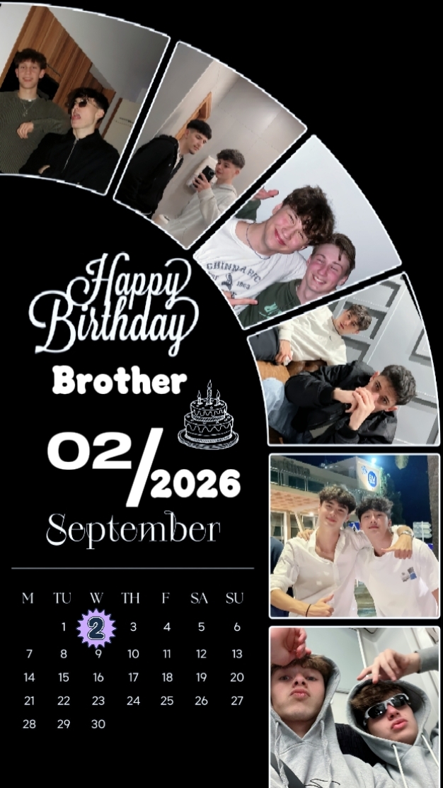 HBD BROTHER 02 DE SETEMBRO