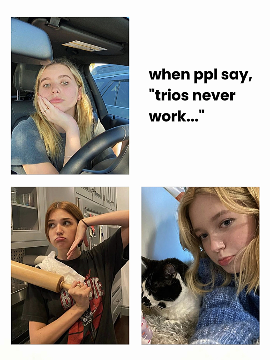 Trios funktionieren nie