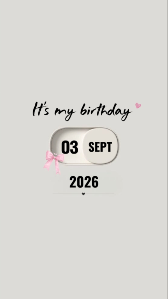 BIRTHDAY 3 SEPTEMBER