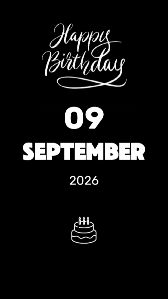 HBD HIJO 9 DE SEPTIEMBRE 
