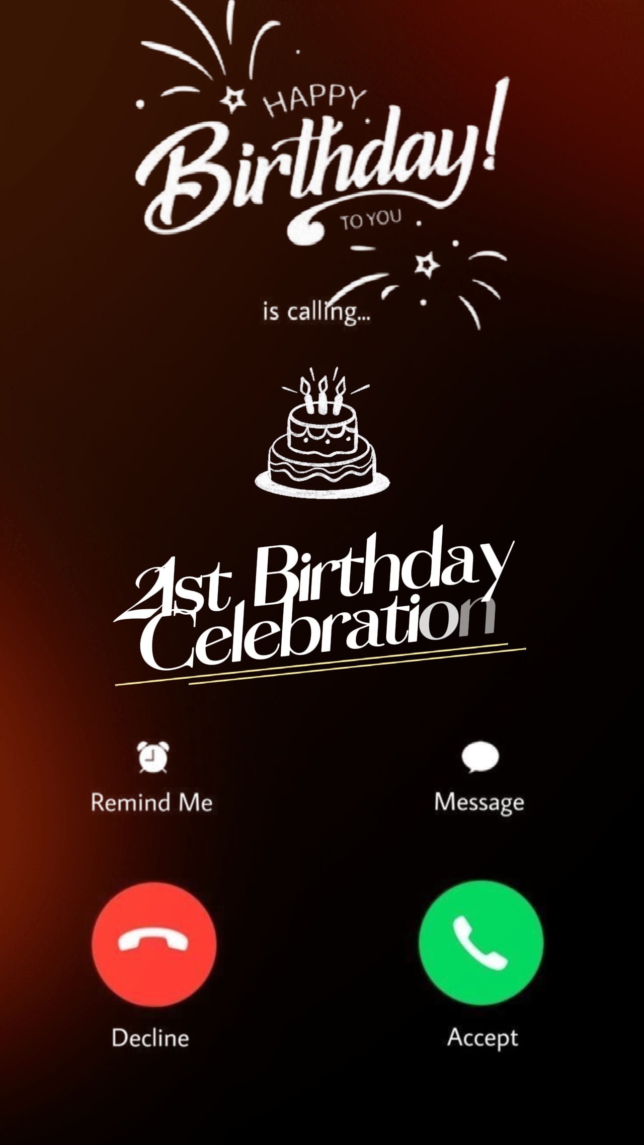 21st Birthday Call