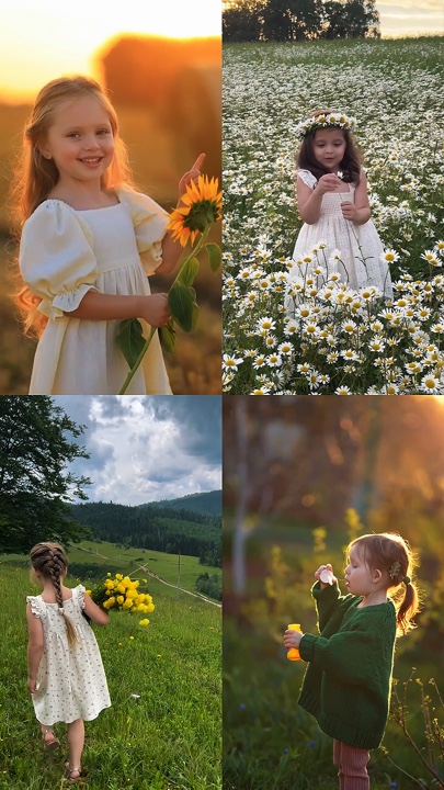 Les enfants au printemps