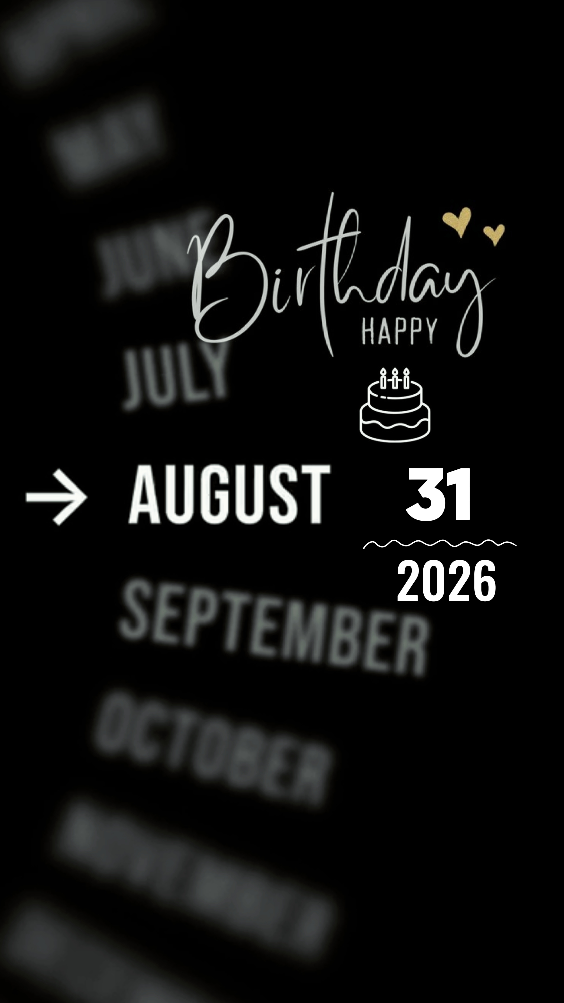 HBD 딸 31 AUGU