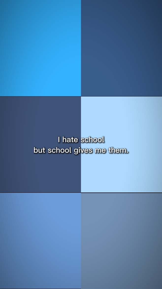 Aku benci sekolah tapi