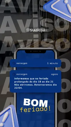 Aviso de Feriado