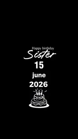 HBD SISTER 15 JUNE