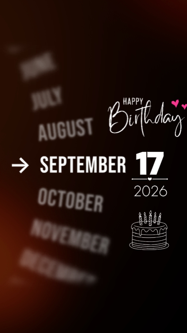 BIRTHDAY 17 SEPTEMBE