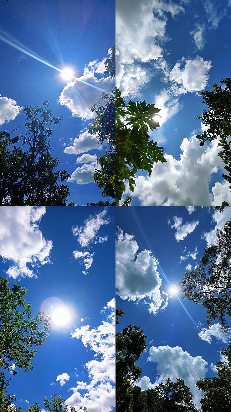 4 fotos de cielo y nubes