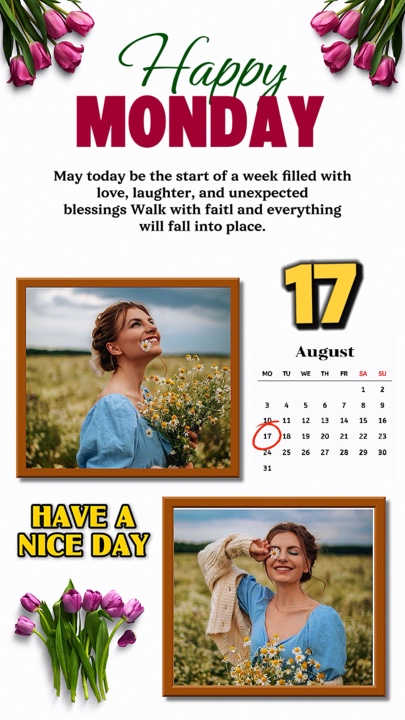 Monday 17 August