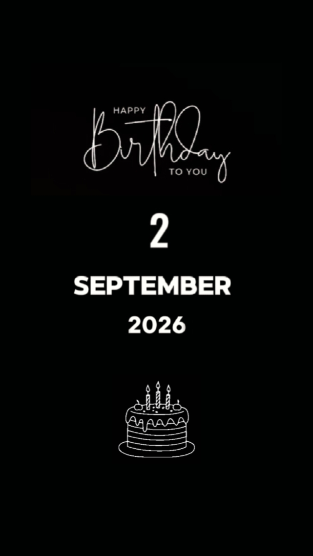 CUMPLEAÑOS 2 DE SEPTIEMBRE