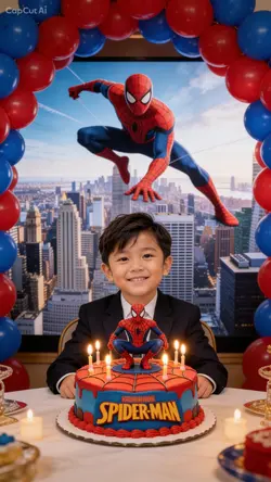 Birthday Spiderman Kid