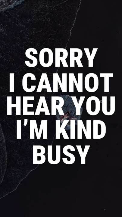 Kind busy