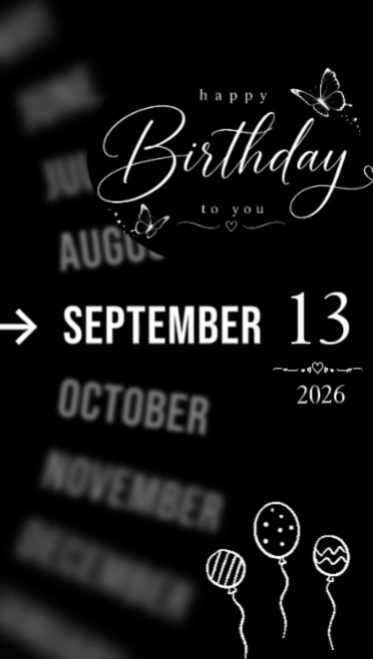 HBD girl 13 sep