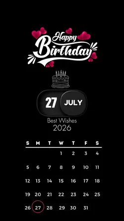 Birthday 27 July