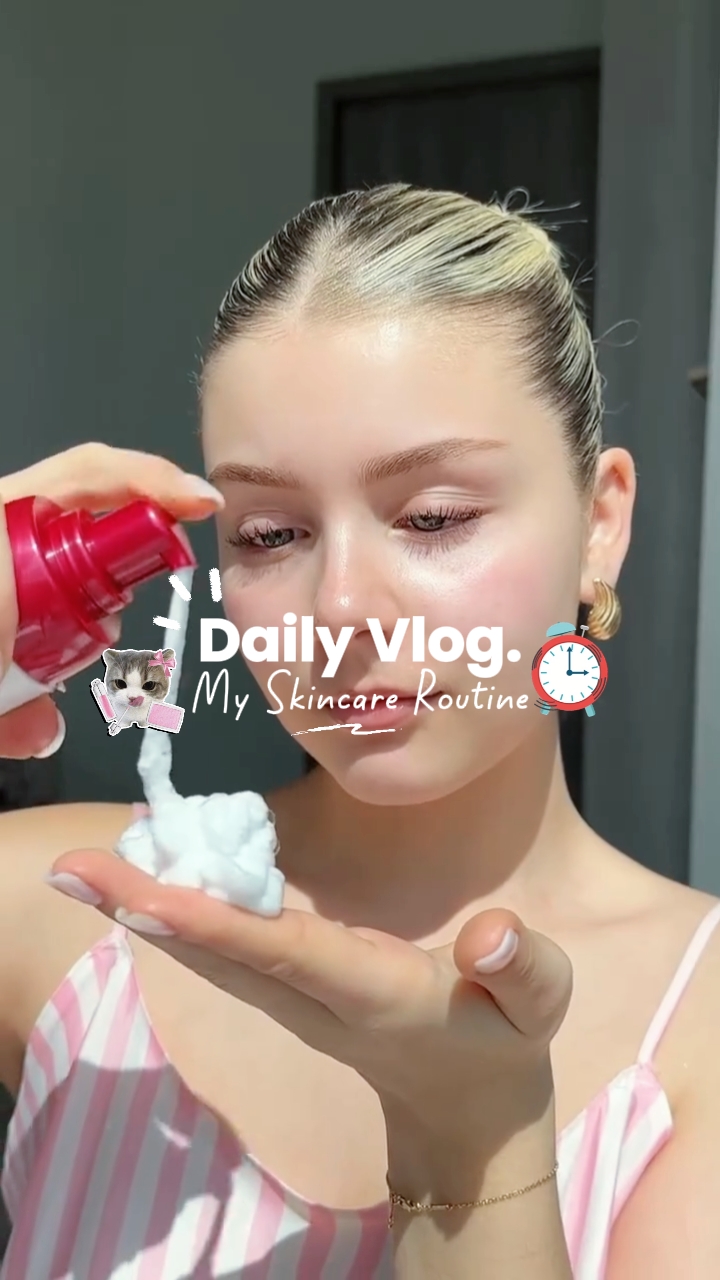 daily vlog skincare 
