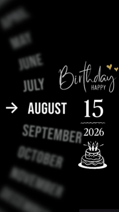 hbd baby girl 15 aug