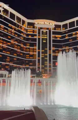 マカオのホテルの音楽噴水