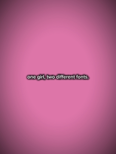 1girl different font