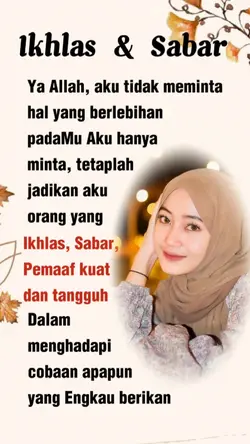 ikhlas dan sabar